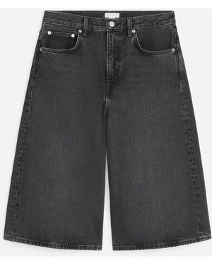 ARKET Long Denim Shorts - White