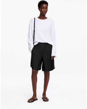 ARKET Silk Shorts - White