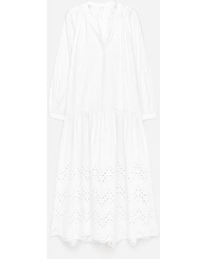ARKET Embroidered Dress - White