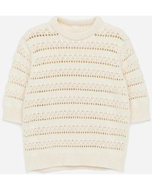 ARKET Open-Knit Top - White