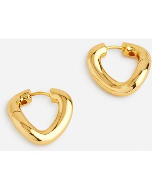 ARKET Plated Twisted Hoop Earrings - Black