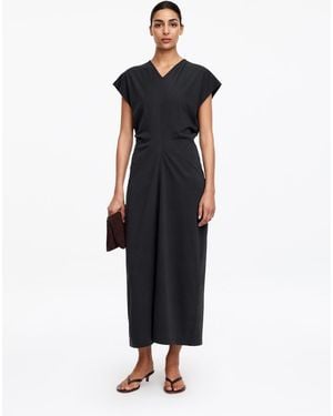 ARKET Draped Midi Dress - Black