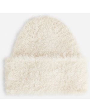ARKET Bouclé Wool Beanie - White