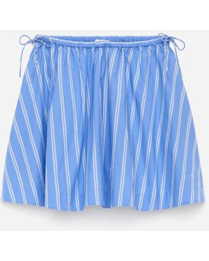 ARKET Mini Cotton Skirt - Blue