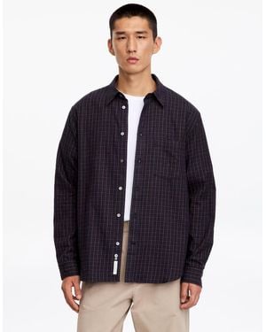 ARKET Brushed Flannel Shirt - Blue