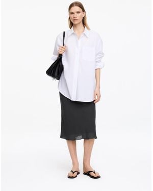 ARKET Chiffon Midi Skirt - White