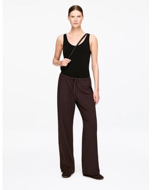 ARKET Wide Sports Trousers - Brown