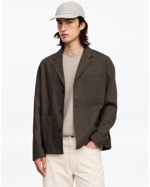 ARKET Seersucker Baseball Cap - Natural