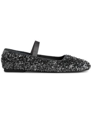 ARKET Sequin Ballet Flats - White