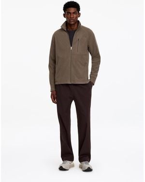 ARKET Active Fleecejacke Mit Gittermuster - Braun