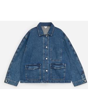 ARKET Boxy Denim Overshirt - Blue