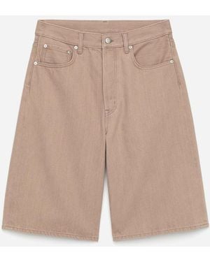 ARKET Long Denim Shorts - Natural