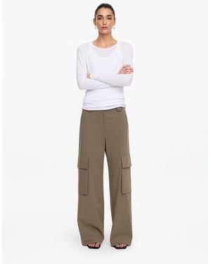 ARKET Hose Mit Cargotaschen - Weiß