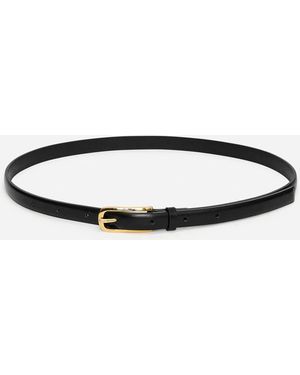 ARKET Leather Belt - White