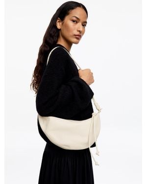 ARKET Crescent Leather Bag - Black