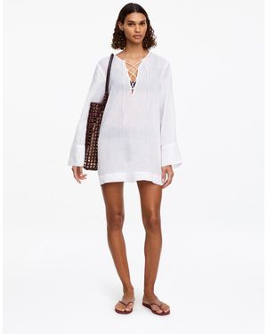 ARKET Ramie Beach Dress - White