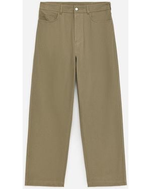 ARKET Relaxed Cotton Twill Trousers - Natural
