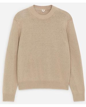 ARKET Linen Cotton Jumper - Natural