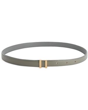 ARKET Buckle Leather Belt - Green