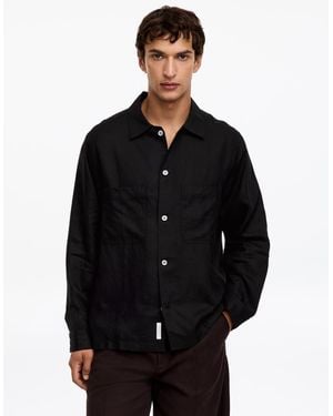 ARKET Relaxed Linen Shirt - Black