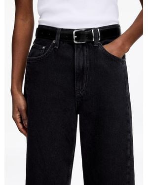 ARKET Leather Belt - Black