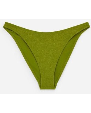 ARKET Textured Bikini Briefs - Green