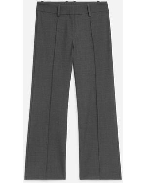 ARKET Flared Tailored Trousers - Grey