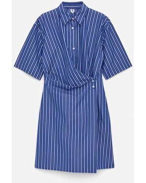ARKET Wrap Shirt Dress - Blue