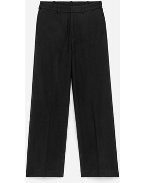 ARKET Relaxed Wool Trousers - Black