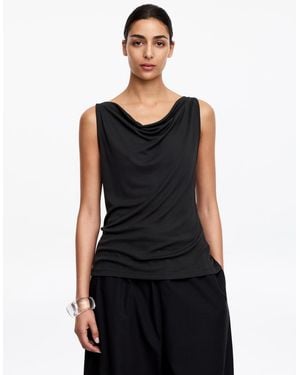 ARKET Draped Tank Top - Black