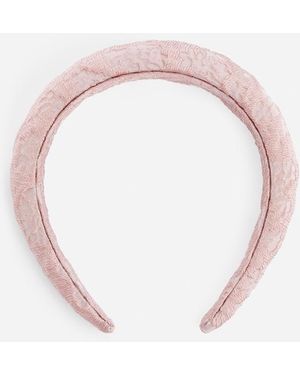 ARKET Brocade Alice Band - White