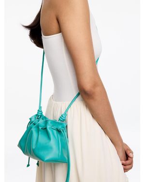 ARKET Mini Leather Pouch - White