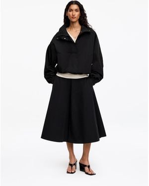 ARKET Funnel-Neck Nylon Jacket - Black