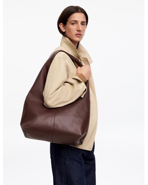 ARKET Slouchy Leather Bag - Natural