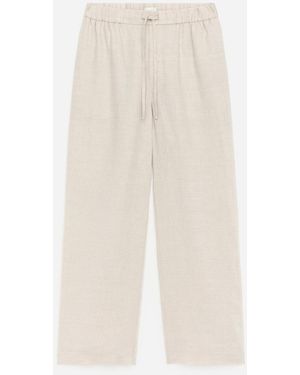 ARKET Relaxed Linen Trousers - White