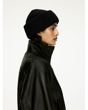 ARKET Wollbeanie Mit Doppeltem Umschlag - Schwarz