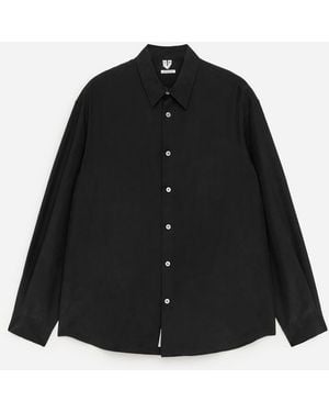 ARKET Relaxed Silk Shirt - Black