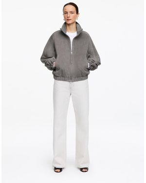 ARKET Boxy Suede Jacket - Grey