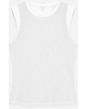ARKET Mesh Tank Top - White