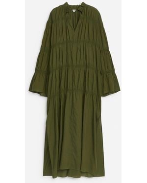 ARKET Smock Maxi Dress - Green