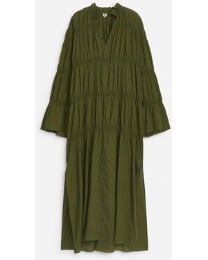 ARKET Smock Maxi Dress - Green