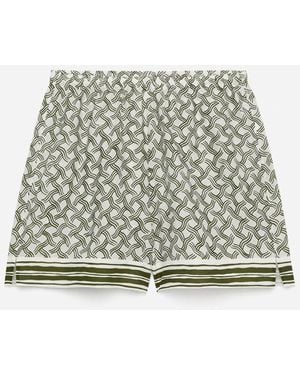 ARKET Printed Shorts - White