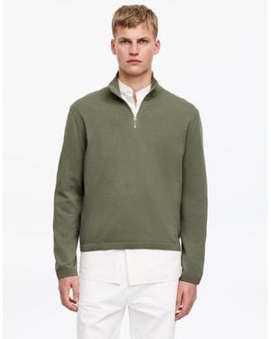 ARKET Knitted Half-Zip Jumper - Green
