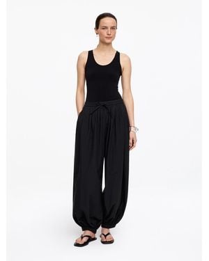 ARKET Balloon Cotton Trousers - Blue