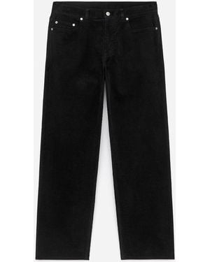 ARKET Loose Corduroy Trousers - Black