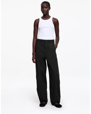 ARKET Barrel-Leg Trousers - White