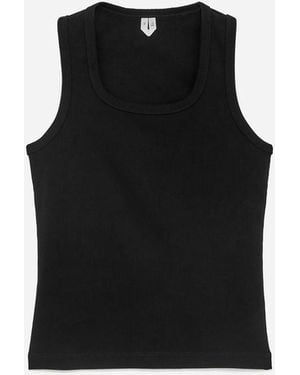 ARKET Ribbed Tank Top - Black