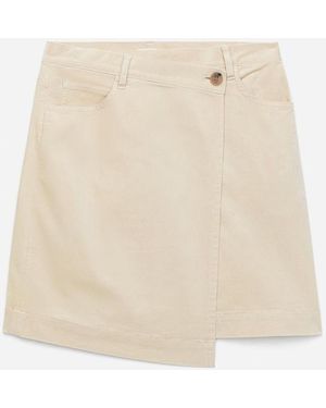ARKET Corduroy Wrap Skirt - Natural