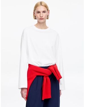 ARKET Relaxed Long-Sleeve T-Shirt - White