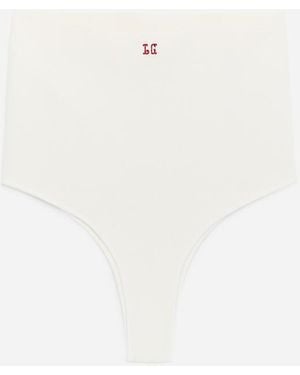 ARKET Und Laila Gohar Slip Mit Monogramm - Weiß
